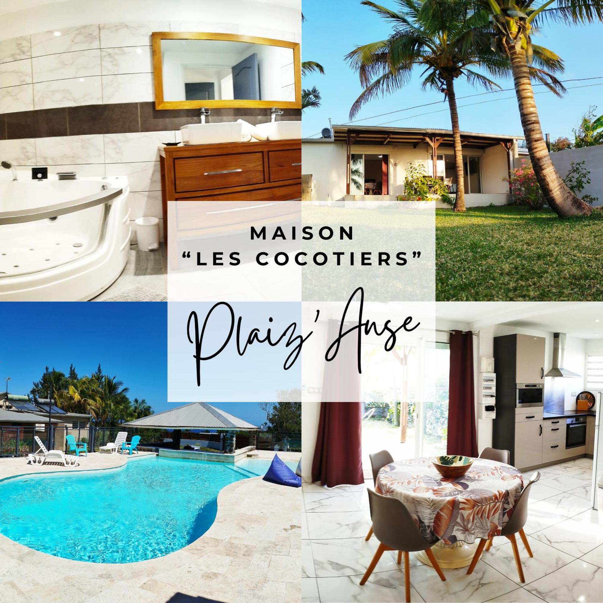 Maison Les Cocotiers De Plaiz'Anse Petite Île Eksteriør bilde